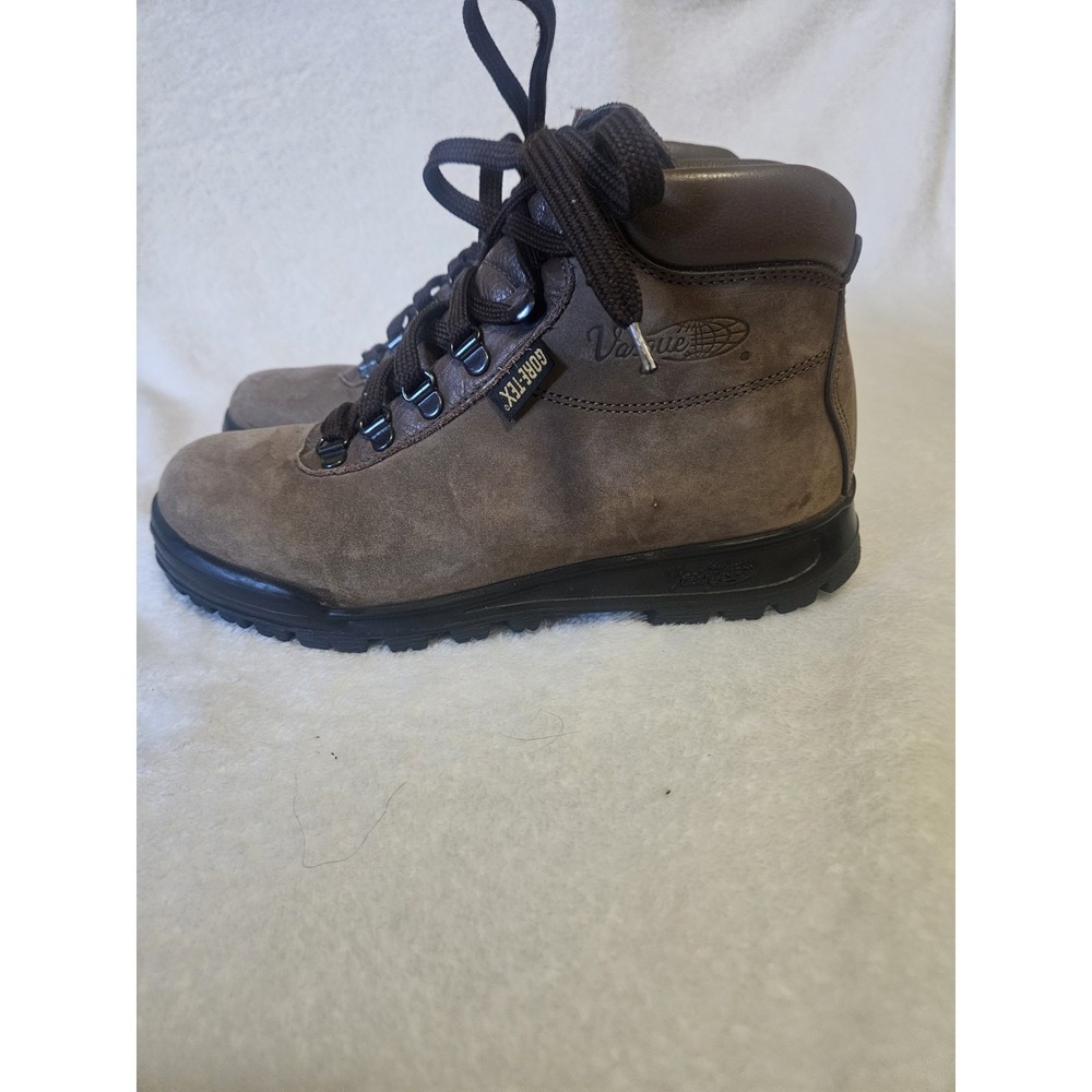 Vintage Vasque Skywalk Cowhide Ankle Boots 7.5 M Hiking Goretex Made In Italy